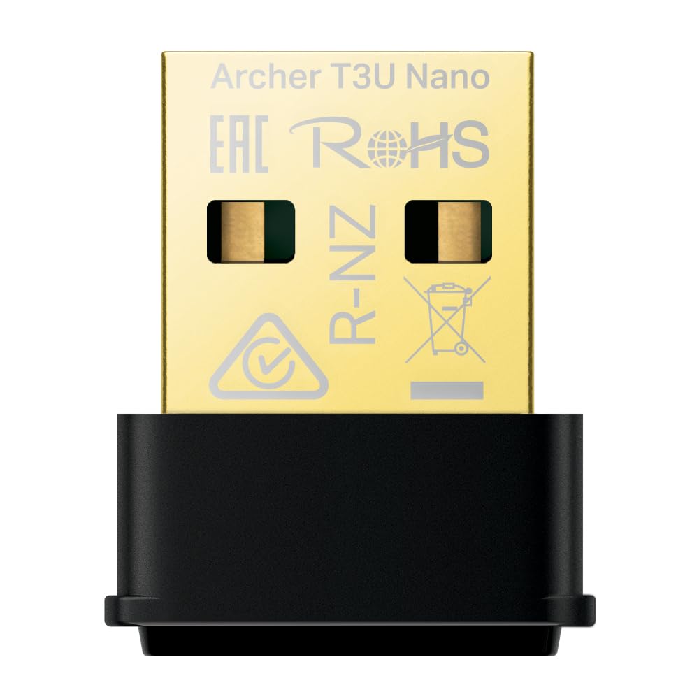 TP-LINK AC1300 Mini Dual Band Wi-Fi USB Adapter 867Mbps at 5GHz + 400Mbps at 2.4GHz USB 3.0 MU-MIMO