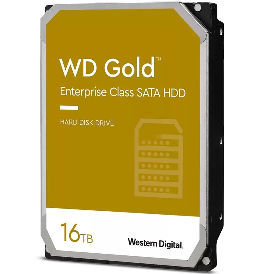 WD Gold 16To HDD 7200rpm 6Gb/s sATA 512Mo cache 3.5p intern RoHS compliant Enterprise Bulk