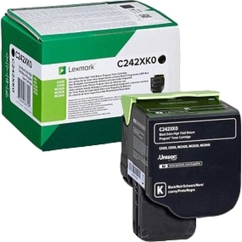 LEXMARK C242XK0 Black Extra High Yield Return Program Toner Cartridge 6.000 pages
