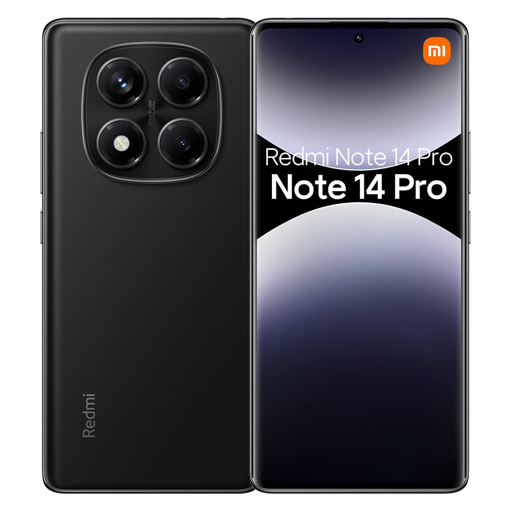 Xiaomi Redmi Note 14 Pro 4G (Double Sim - 6.67", 512 Go, 12 Go RAM) Noir