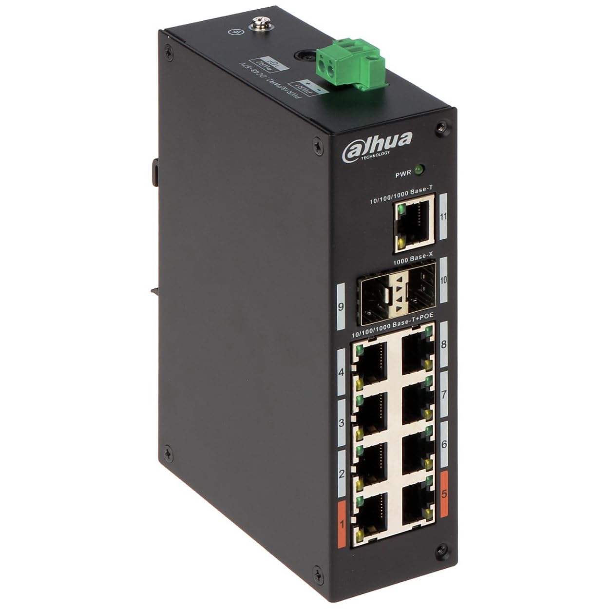 DAHUA- Switch industriel 8 ports PoE DH-PFS3211-8GT-120-V2