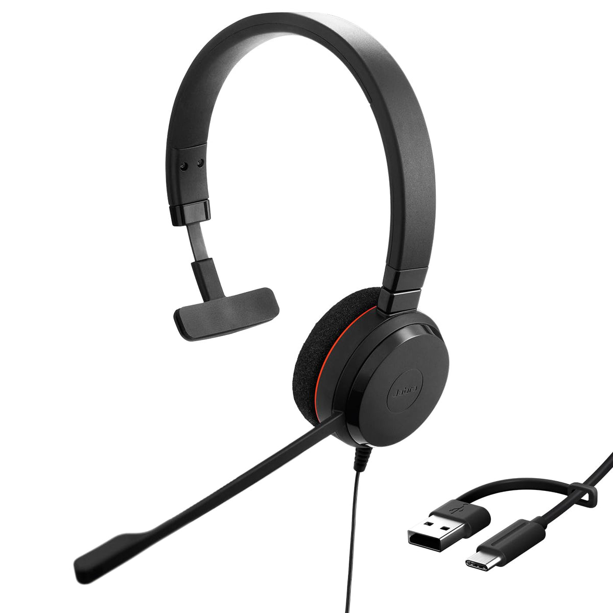 Jabra Evolve 20 Mono MS USB C/A adapter