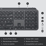 LOGITECH MX Keys For Business - Graphite - Central (FR)