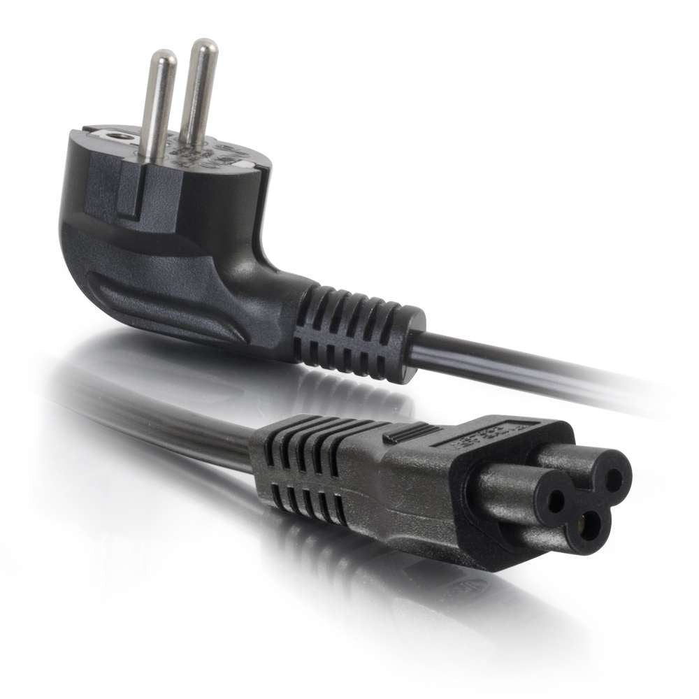 Cbl/2m CEE 7/7 to IEC 60320 C5 Pwr Cord