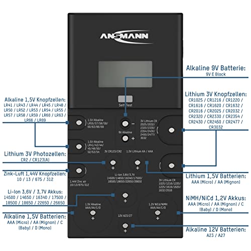 ANSMANN Energy Check LCD - testeur universel de piles