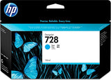 HP 728 original 130-ml Cyan Ink cartridge F9J67A