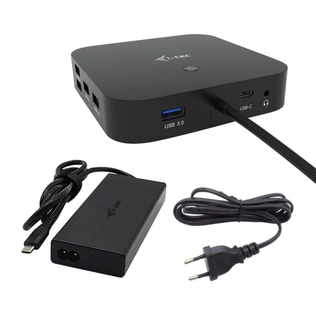 I-TEC USB-C Dual Display MST DS 1xDP 1xHDMI 1xGLAN 3xUSB 3.0 2xUSB 2.0 1xUSB-C-Datei 1xAudio/Mic Jack 1x100W USB-C PD+Charger 112W