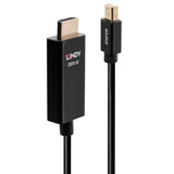 LINDY 3m Active Mini DisplayPort to HDMI Adapter Cable with HDR