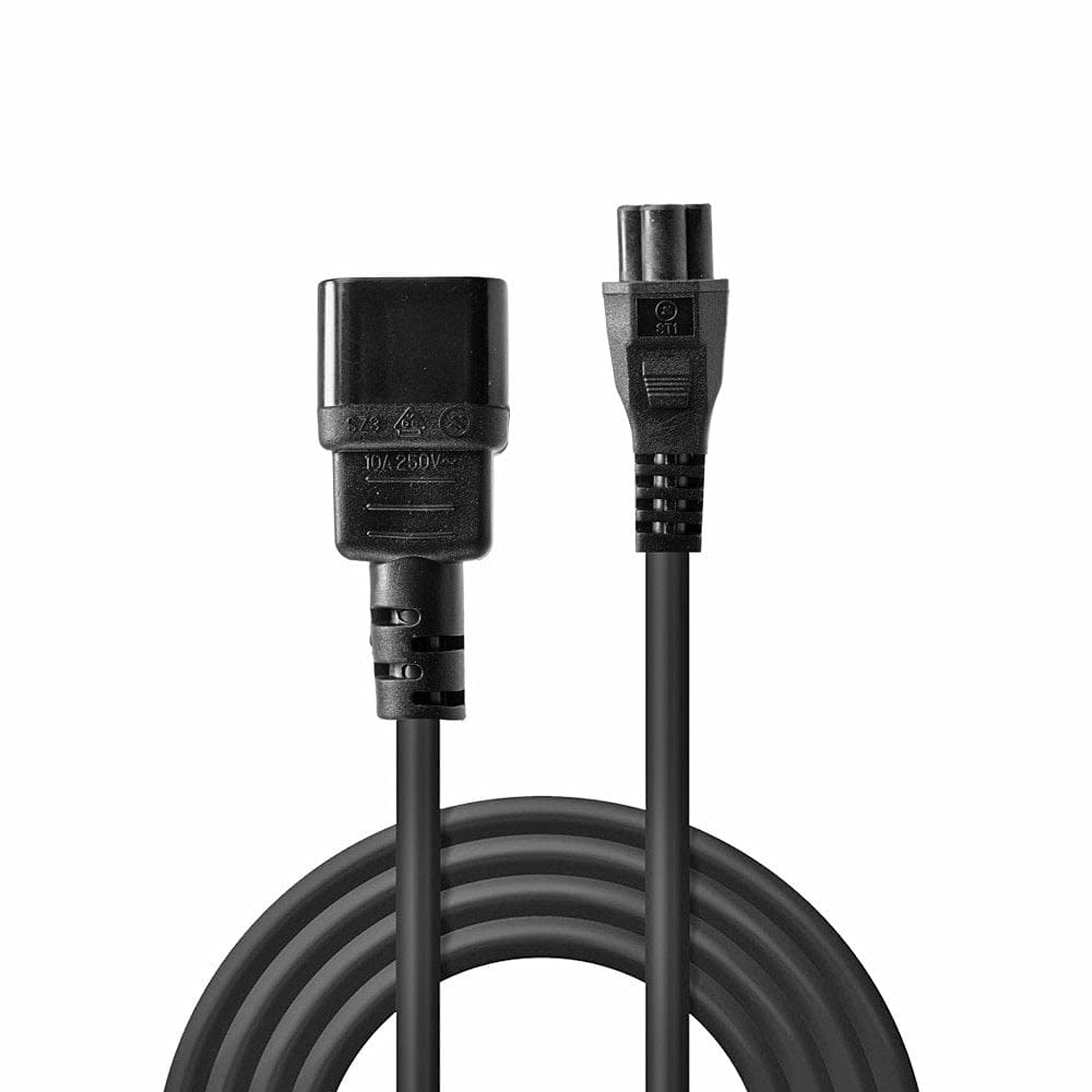 LINDY 2m IEC C14 to IEC C5 Cloverleaf Extension Cable