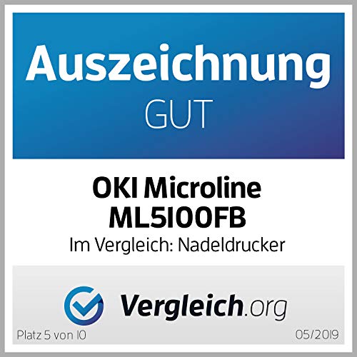 OKI Microline ML5100FB eco 24needle printer USB2.0 PAR SER monochrom 360x360dpi