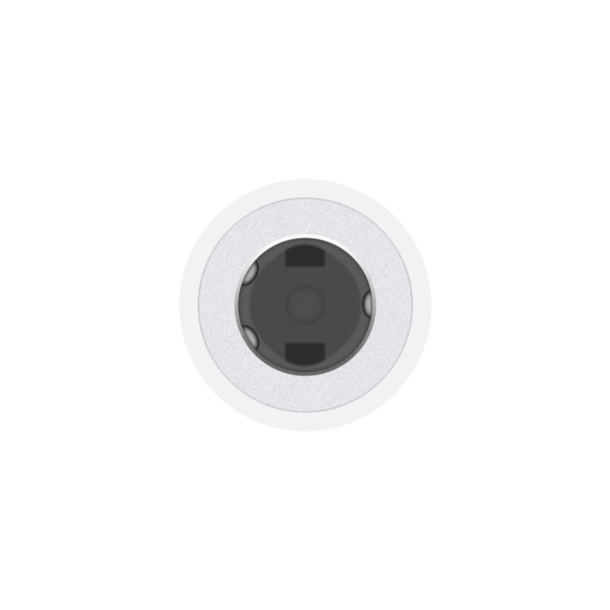 Apple MMX62 - Adaptateur d'origine Lightning vers Jack 3.5mm - Blanc (En Vrac)