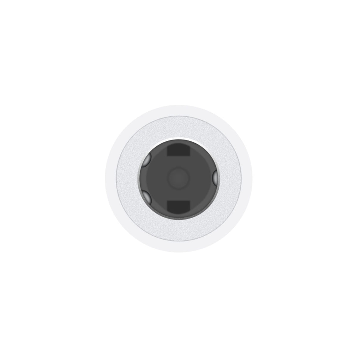 Apple MMX62 - Adaptateur d'origine Lightning vers Jack 3.5mm - Blanc (En Vrac)