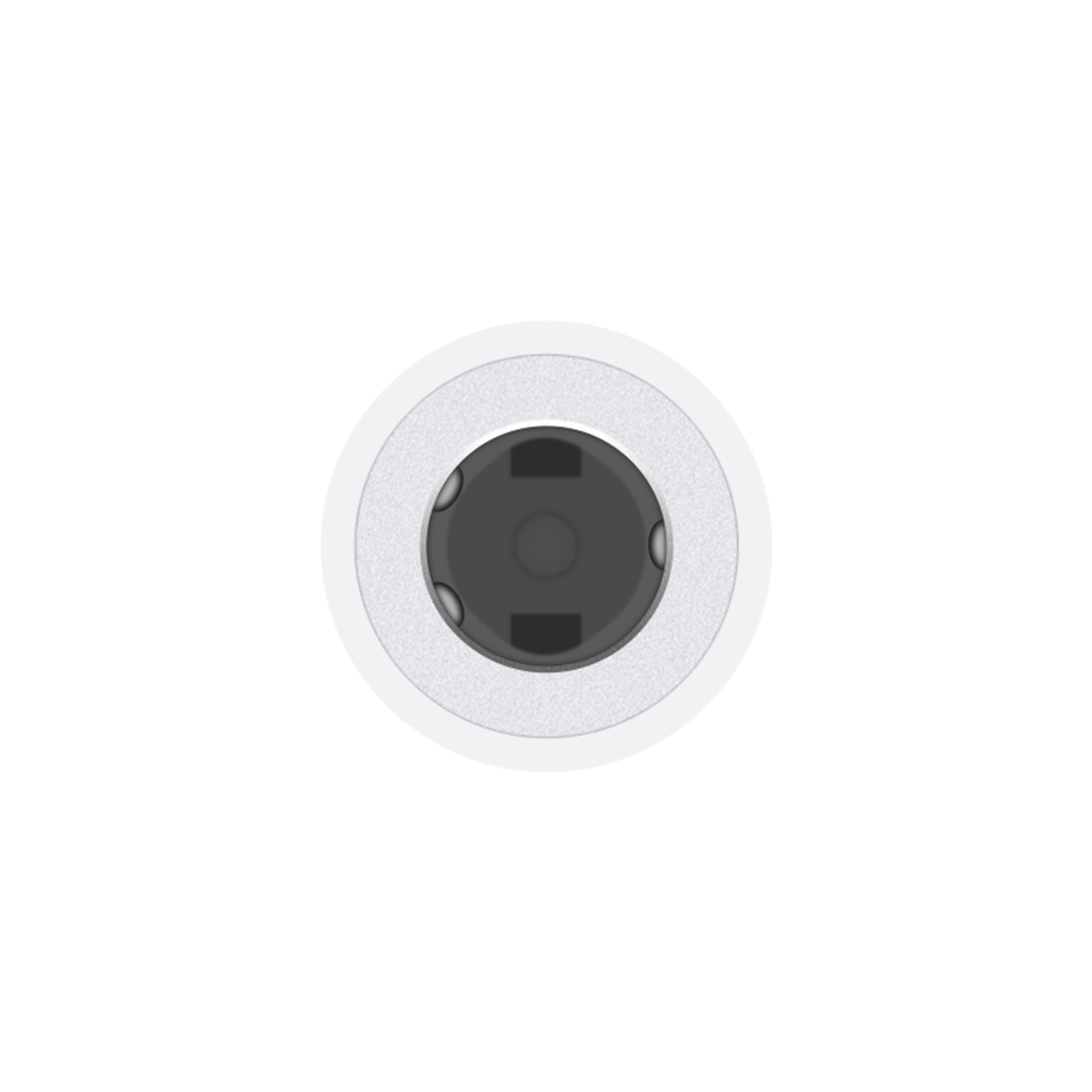 Apple MMX62 - Adaptateur d'origine Lightning vers Jack 3.5mm - Blanc (En Vrac)
