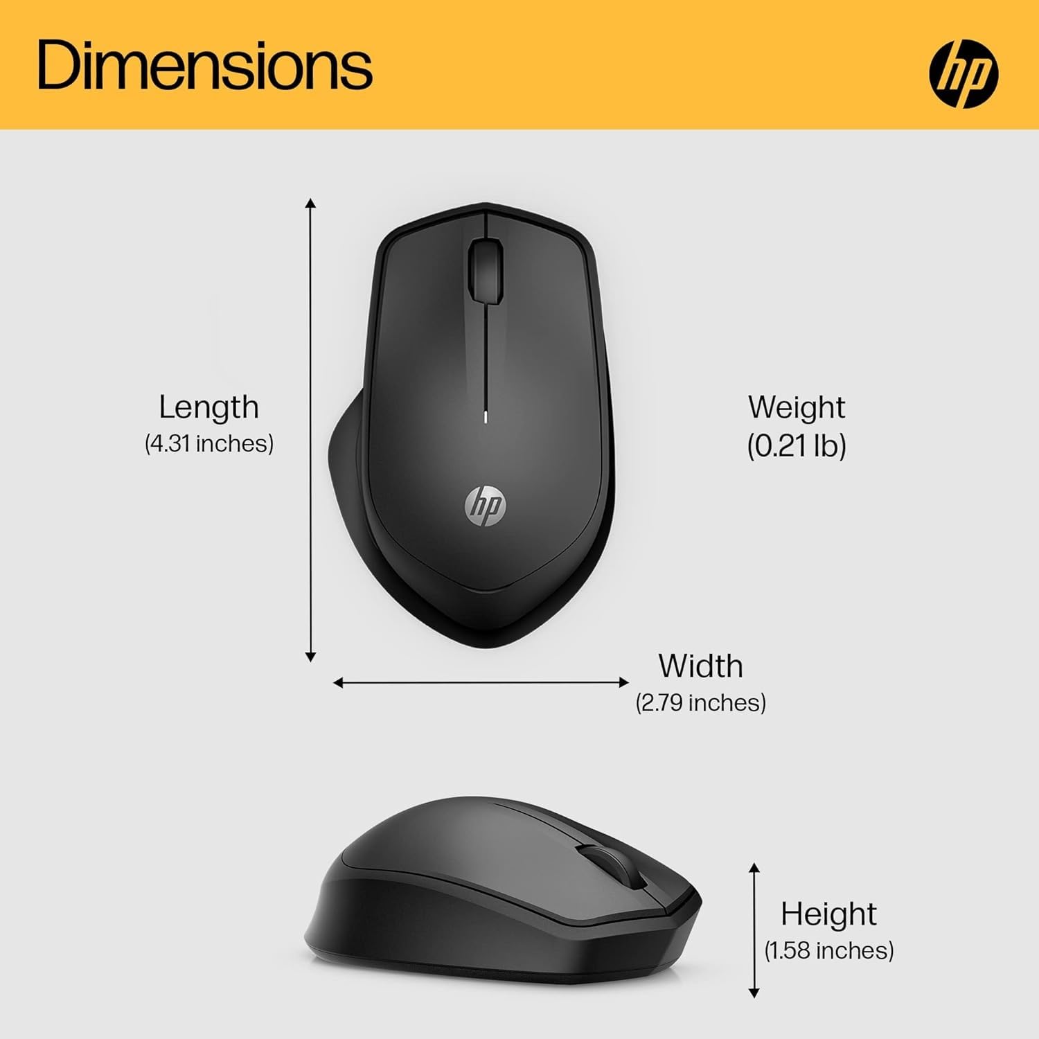 HP 280 Silent Wireless Mouse