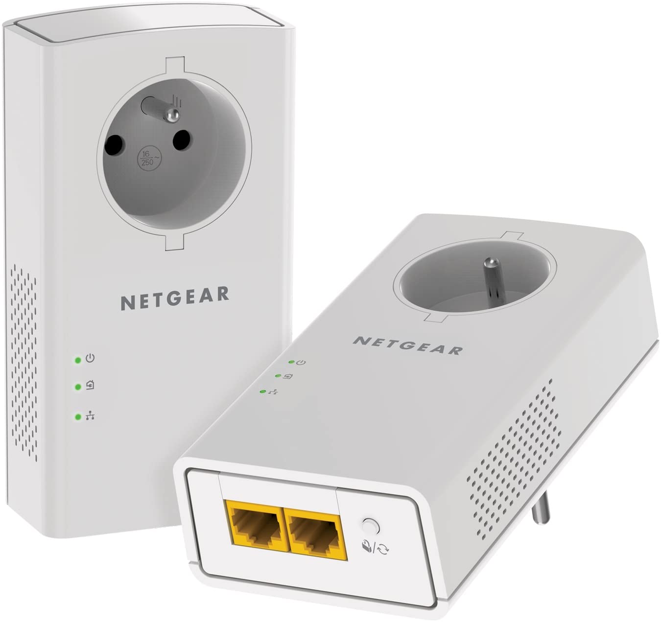 Netgear PLP2000 pack de 2 cpl AV2000 2xRJ45 prise gigogne