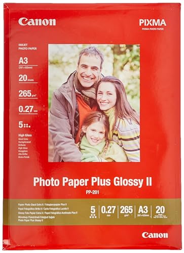CANON PP-201 plus photo  papier 260g/m2 A3 20 feuilles pack de 1