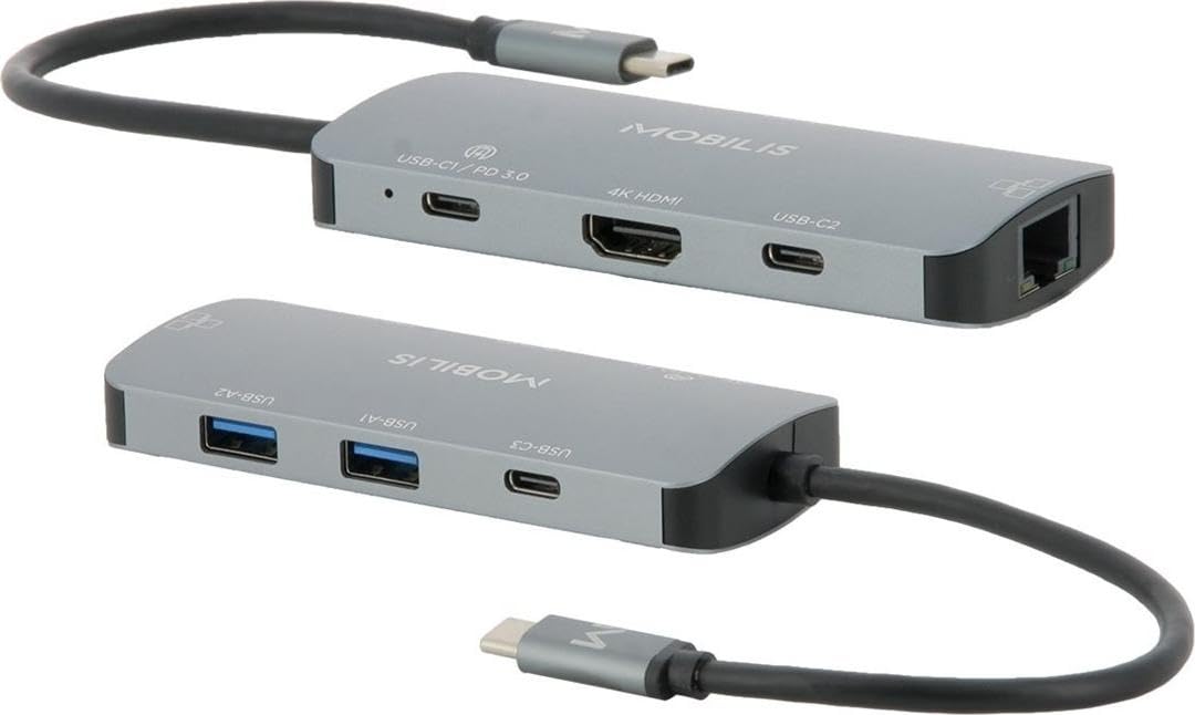 Station d accueil USB-C - 7 en 1 - 100 W - Sac souple