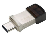 TRANSCEND 32Go Clé USB3.1 Gen 1- On The Go - Type A et C - Argentée