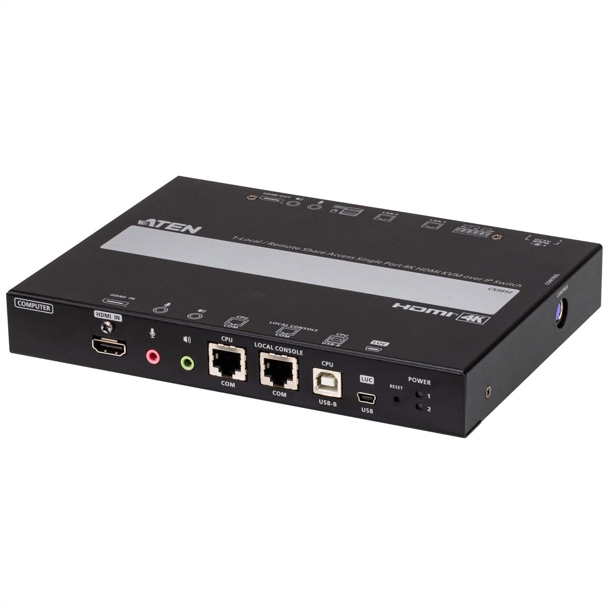 ATEN CN9850-AT-G commutateur écran, clavier et souris Noir