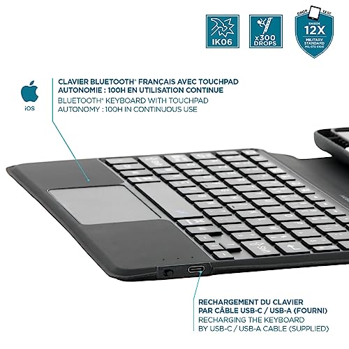 CaseC2iPad 10.2 French Keyboard+Touchpad