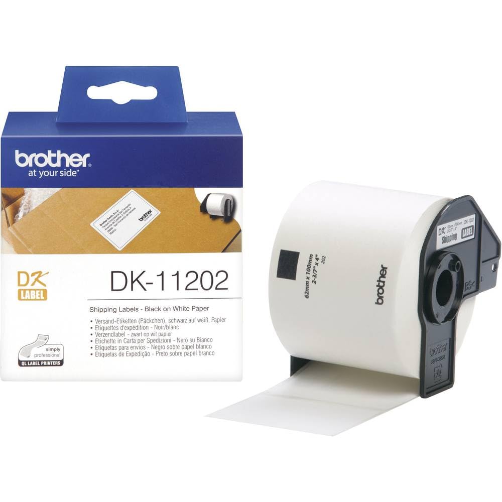 BROTHER P-TOUCH DK-11202 die-cut mailing label 62x100mm 300 labels