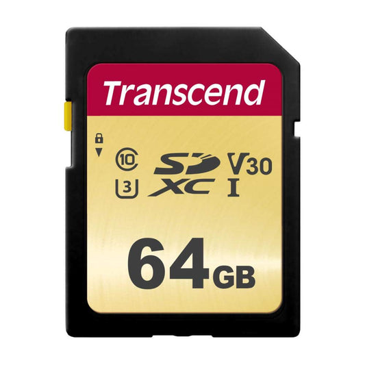 TRANSCEND Carte SDXC UHS I 500S Class 10 64 Go
