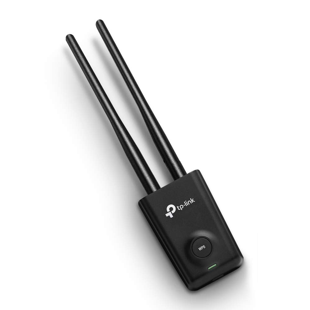 TP-LINK 300Mbps High Power Wireless USB Adapter 2.4GHz 802.11b/g/n High Power up to 500mw 2x5dBi detachable RP-SMA antennas 1xUSB
