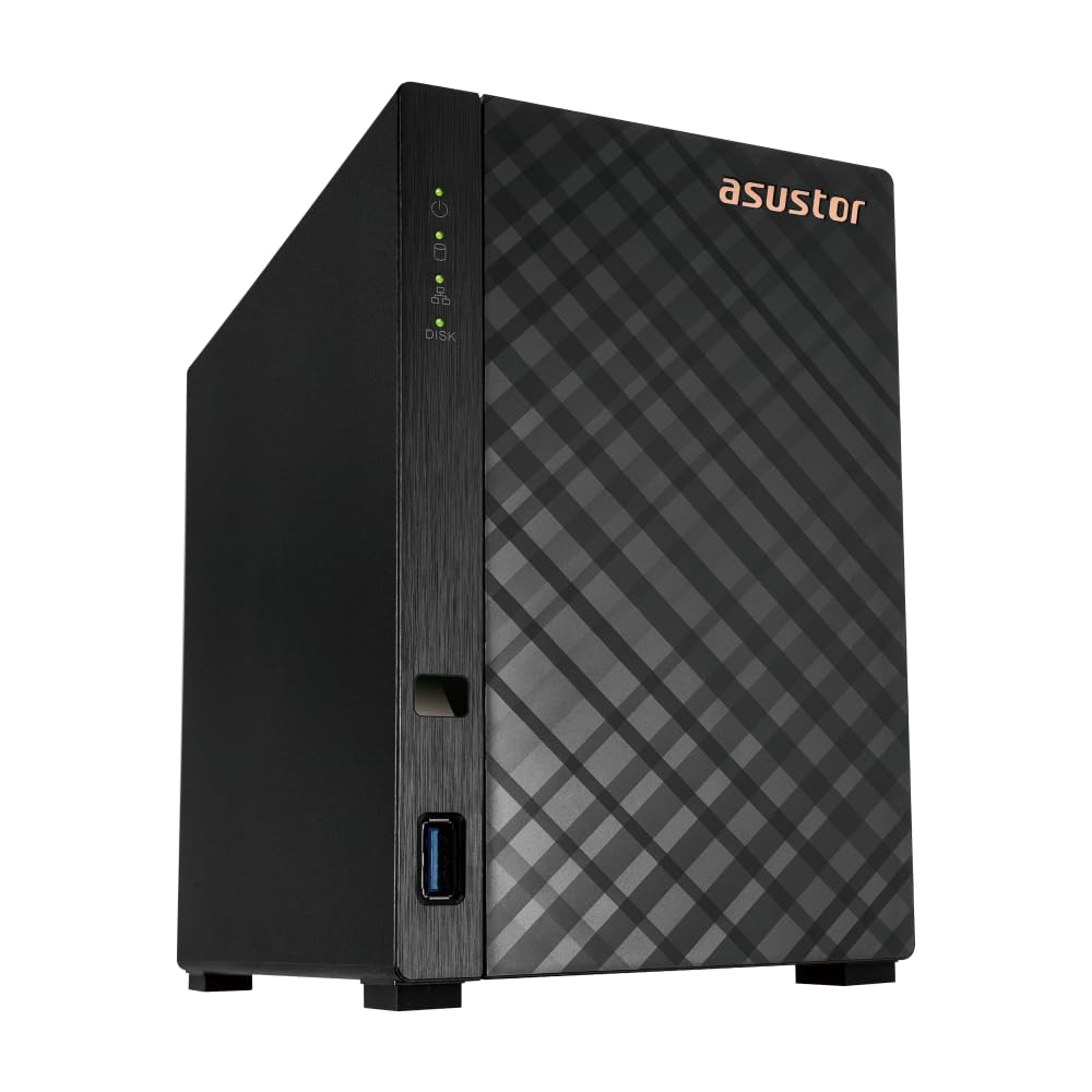 ASUSTOR DRIVESTOR 2 GEN 2 - AS1202T - NAS 2 baies - Realtek RTD1619B Quad-Core - 1Go DDR4 - 2.5GbE - Tour - Garantie 3 ans
