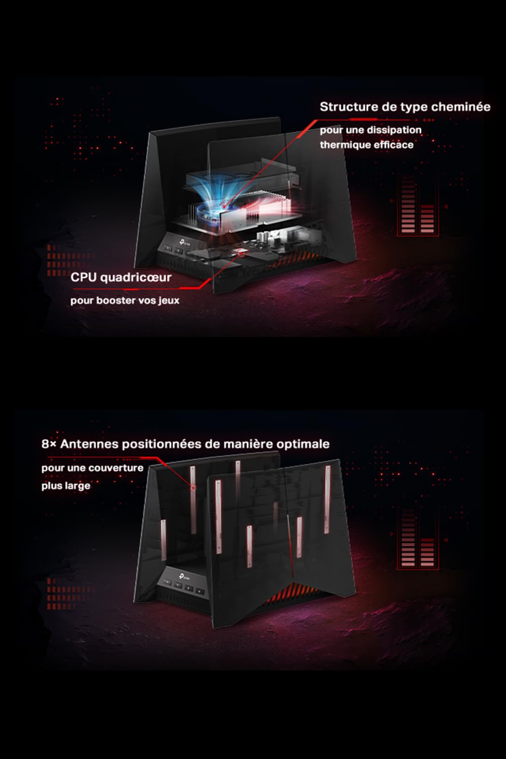 TP-LINK Archer GE800 BE19000 Tri Band Wi-Fi 7 Gaming Router