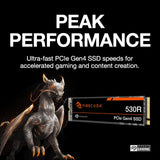 SEAGATE FireCuda 530R 1To SSD PCIe Gen4x4 NVMe M.2