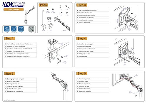 NEOMOUNTS FPMA-D935 Support décran à fixer 10-30p