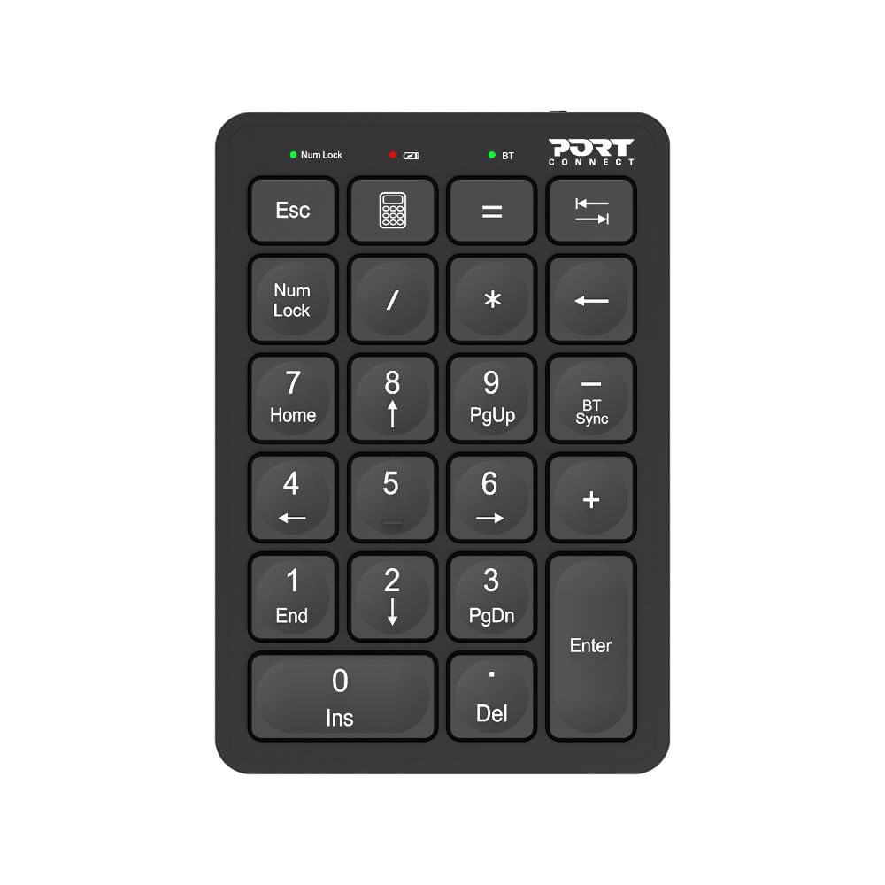 PORT DESIGNS Numeric Keypad Bluetooth Rechargeable