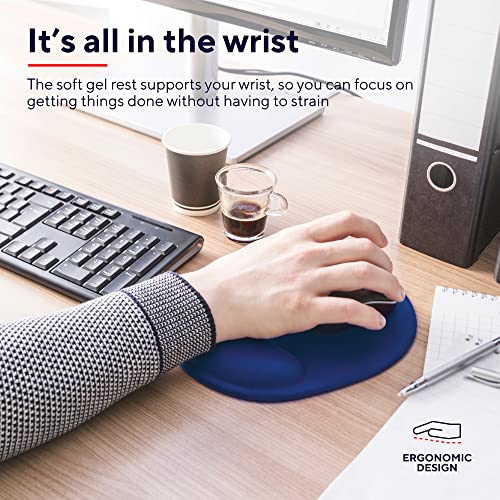 TRUST Tapis de souris ergonomique BIGFOOT - bleu