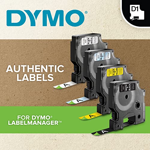 DYMO Ruban D1 résistant 12 mm x 5 m noir/blanc