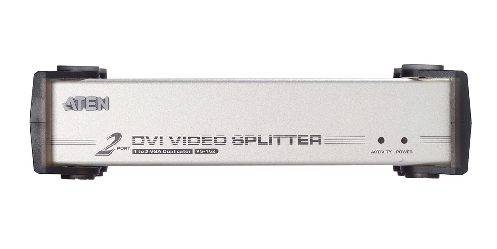 Séparateur DVI/audio 2 ports - DVI - 2x DVI-I - 1920 x 1200 pixels - Noir - Argent - Métal - Full HD
