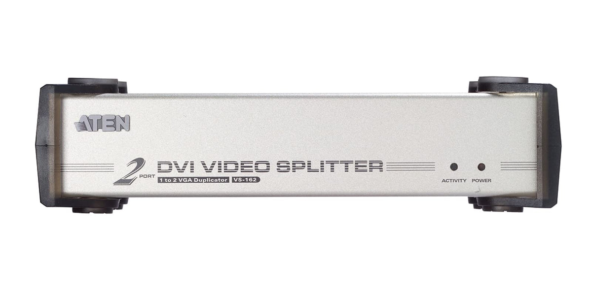 Séparateur DVI/audio 2 ports - DVI - 2x DVI-I - 1920 x 1200 pixels - Noir - Argent - Métal - Full HD