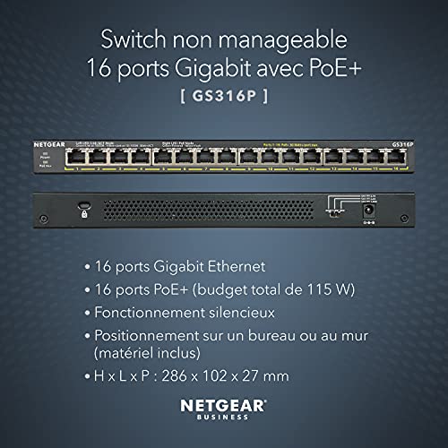 16Port GBPoE+Unmnged Switch 115W+FlexPoE