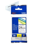 BROTHER P-TOUCH TZE-151 noir sur clear 24mm