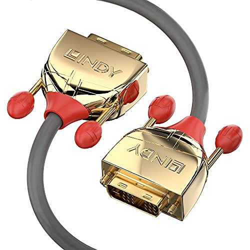 LINDY 20m DVI-D Dual Link Cable Gold Line Digital Dual Link Connector 24+1