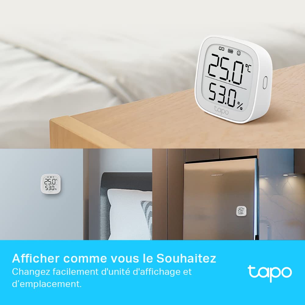 TP-LINK Smart Temperature and Humidity Monitor 868MHz Battery Powered 2xAAA 2.7inch E-ink display