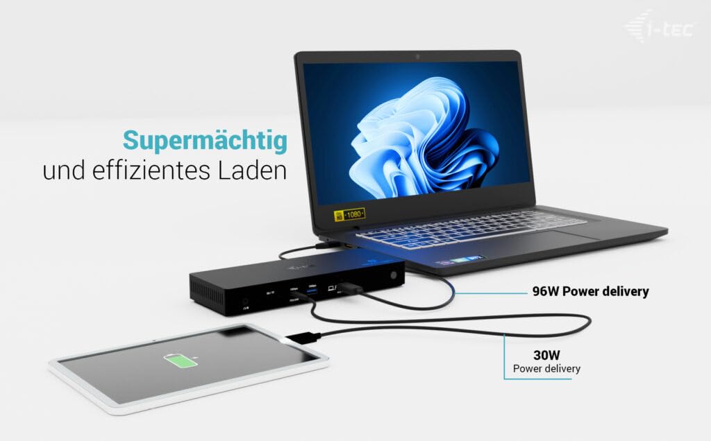 I-TEC Thunderbolt4 3xDisplay DS 2xHDMI 1xTB3 1x2.5GLAN 1xUSB-C Gen2 2xUSB-A Gen2 2xUSB-A Gen1 SD+TF Cardreader 1x Audio/Mic PD 96W