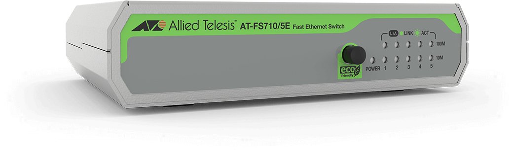 Switch P&P 5 x 10/100Base-TX, Alim externe, Desktop