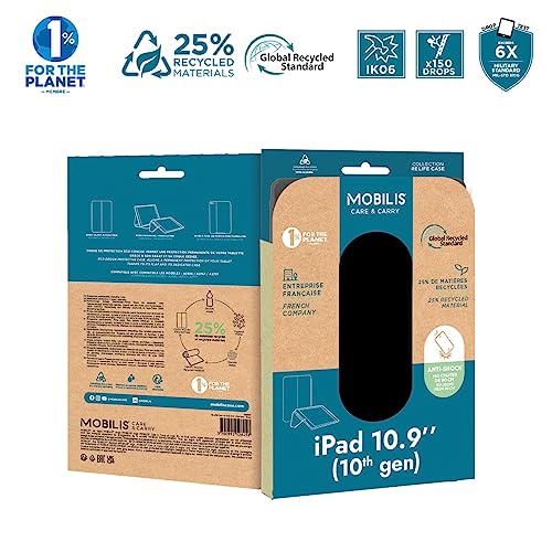 MOBILIS Coque RE.LIFE pour IPad 10,9   (10ème gén) - Noir