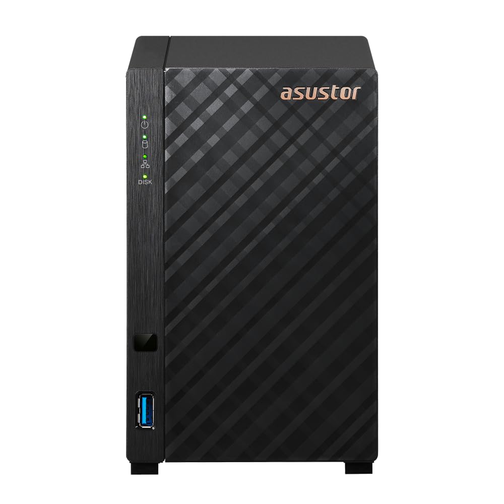 ASUSTOR DRIVESTOR 2 GEN 2 - AS1202T - NAS 2 baies - Realtek RTD1619B Quad-Core - 1Go DDR4 - 2.5GbE - Tour - Garantie 3 ans