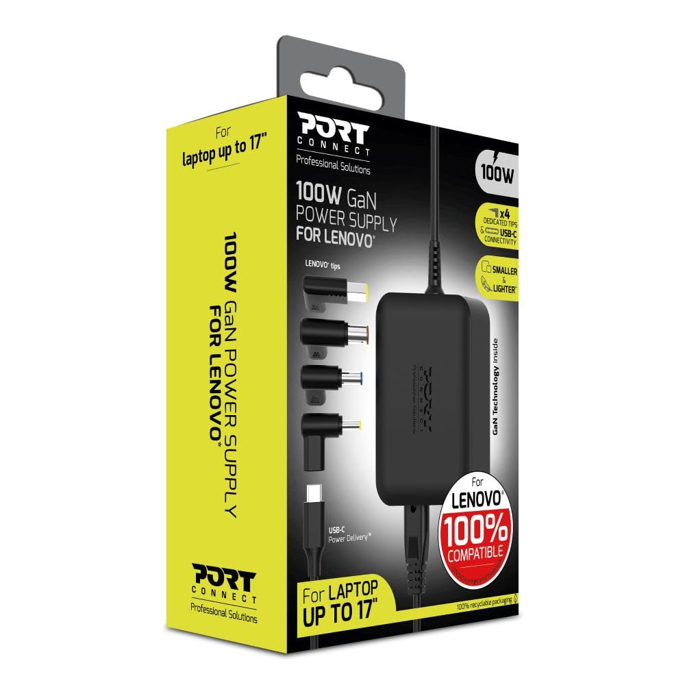 PORT DESIGNS Power Supply GaN 65W - LENOVO - EU