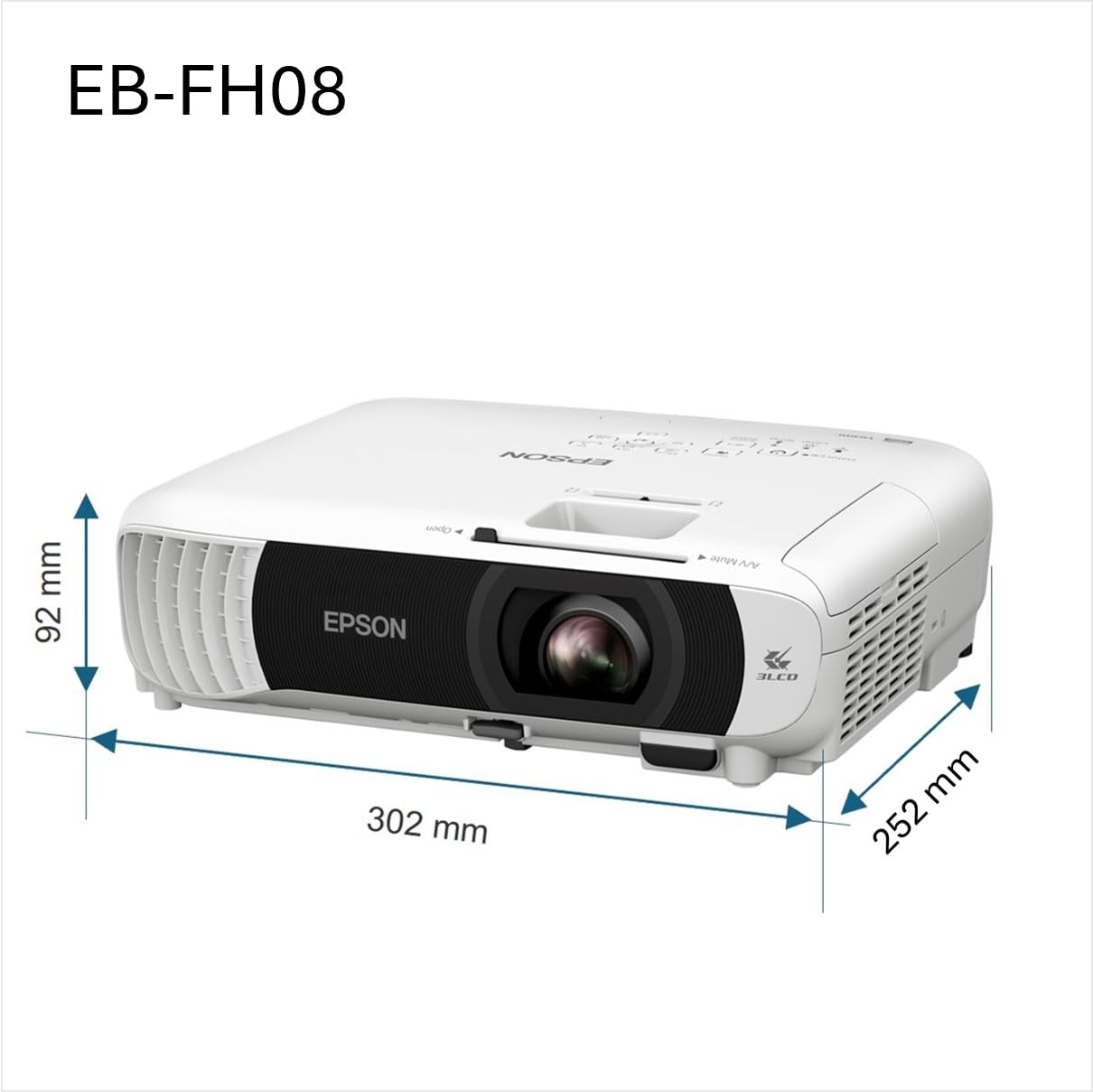 EPSON EB-FH08 3LCD Projector 3600lm