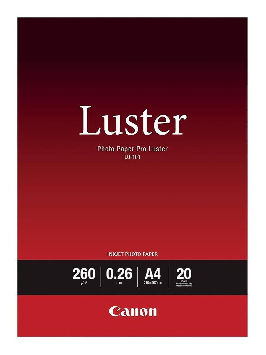 CANON LU-101 260g/m2 A4 20 feuilles pack de 1 luster paper