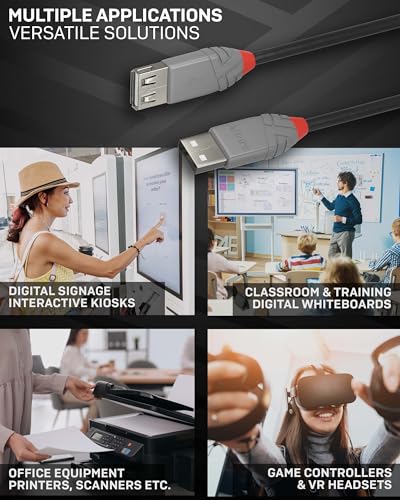 LINDY Rallonge USB 2.0 type A Anthra Line 2m