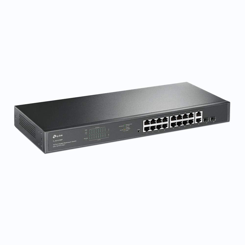 18-Port Gigabit Rackmount Switch 16 PoE+