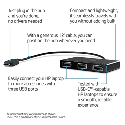 HP USB-C to USB-A Hub (SE)